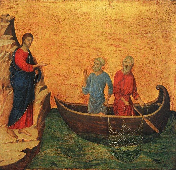 Duccio di Buoninsegna The Calling of the Apostles Peter and Andrew Norge oil painting art